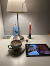 Cozy Indoor Scene with Tea and Tablet
