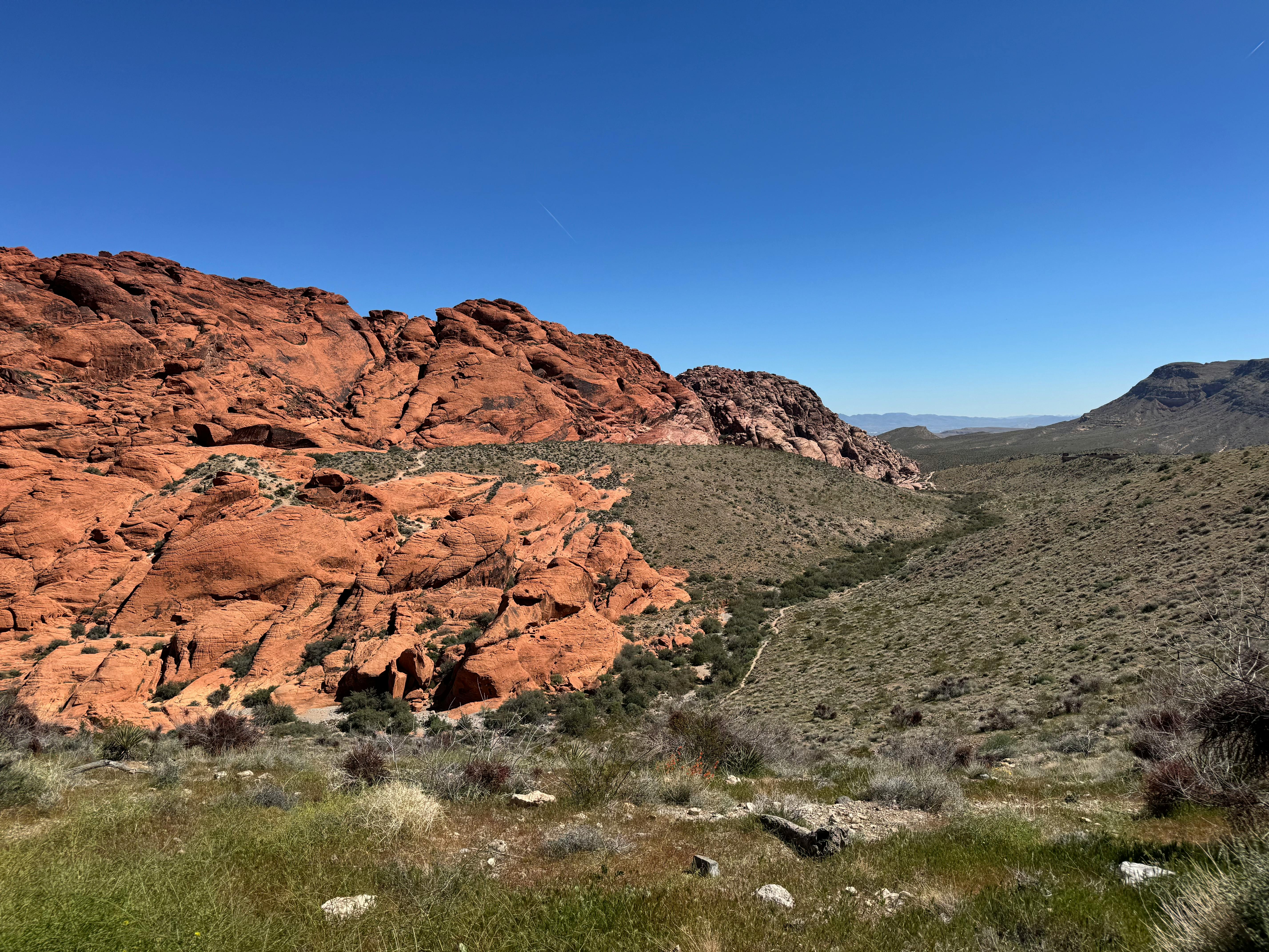 Red Rock Canyon desert + red sandstone — 30 min west of Vegas + 13-mile Scenic Loop + free + hiking