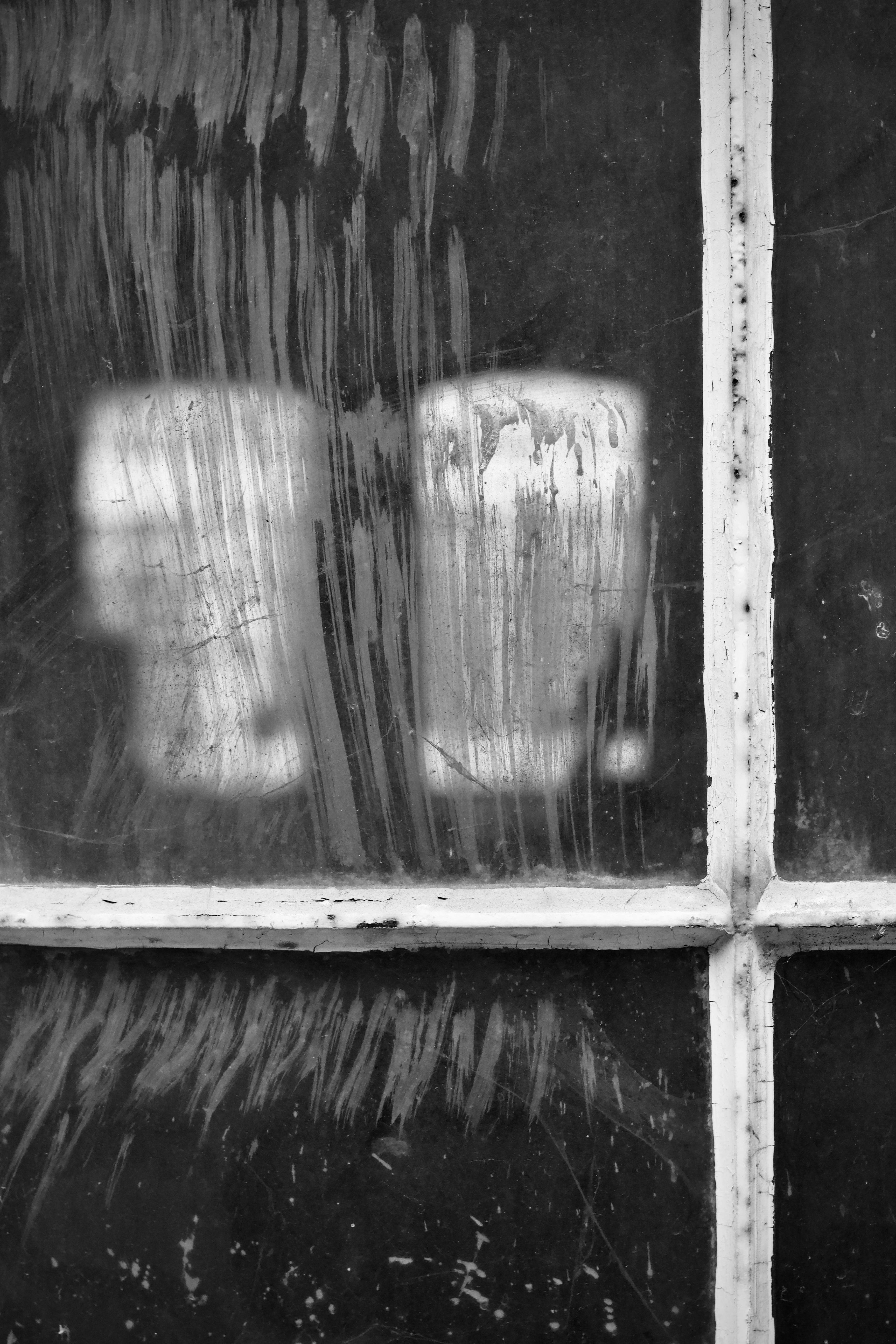 Gratis Abstrakt sort-hvidt foto af vinduesrefleksioner, der skaber en mystisk effekt. Lagerfoto