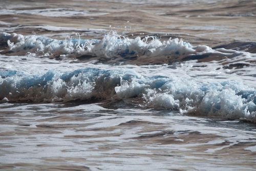 Free Dynamic close-up of ocean waves crashing at Guaratuba, Paraná, Brazil. Perfect for nature enthusiasts. Stock Photo