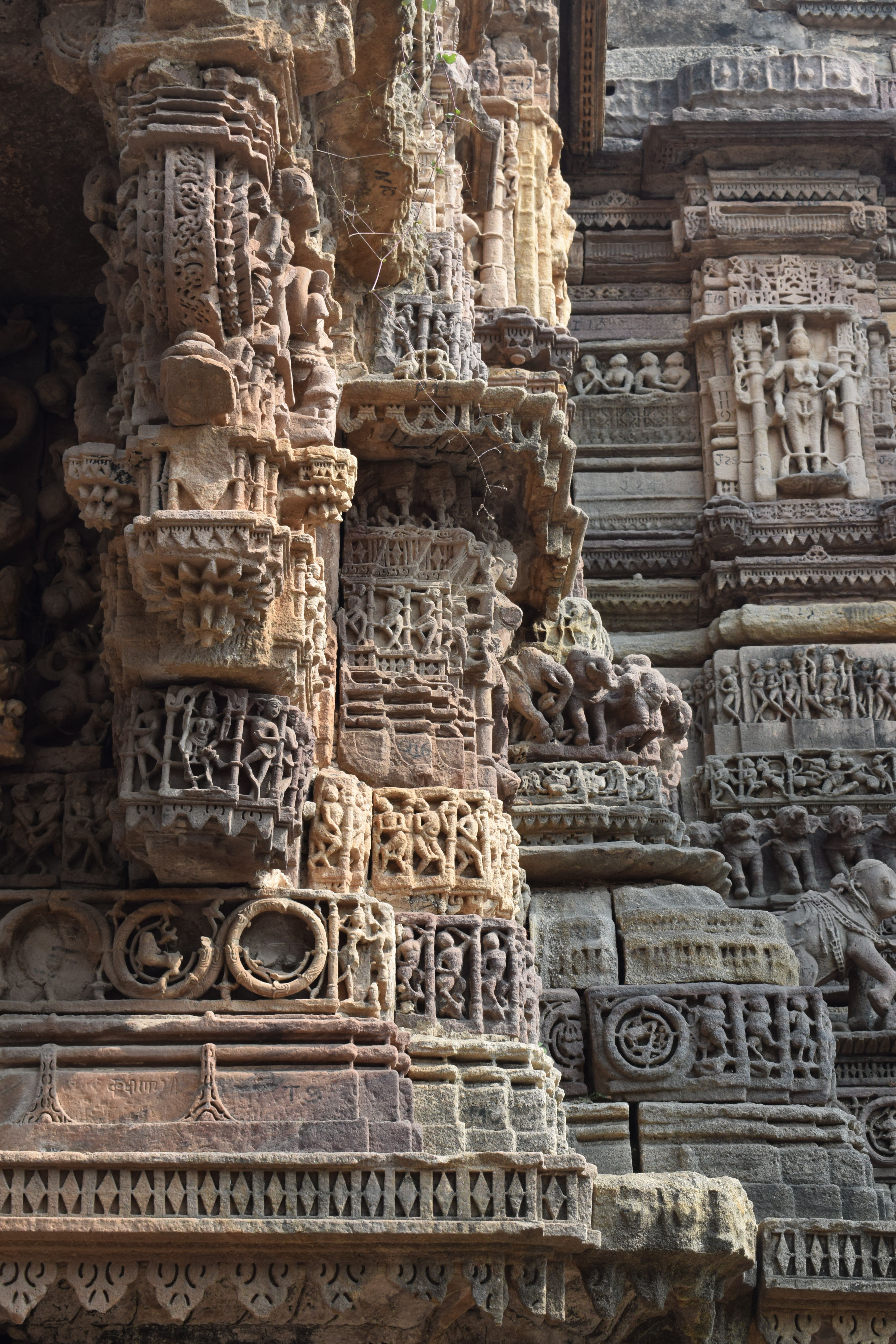 Intricate Stone Carvings on Ancient Temple Walls · Free Stock Photo