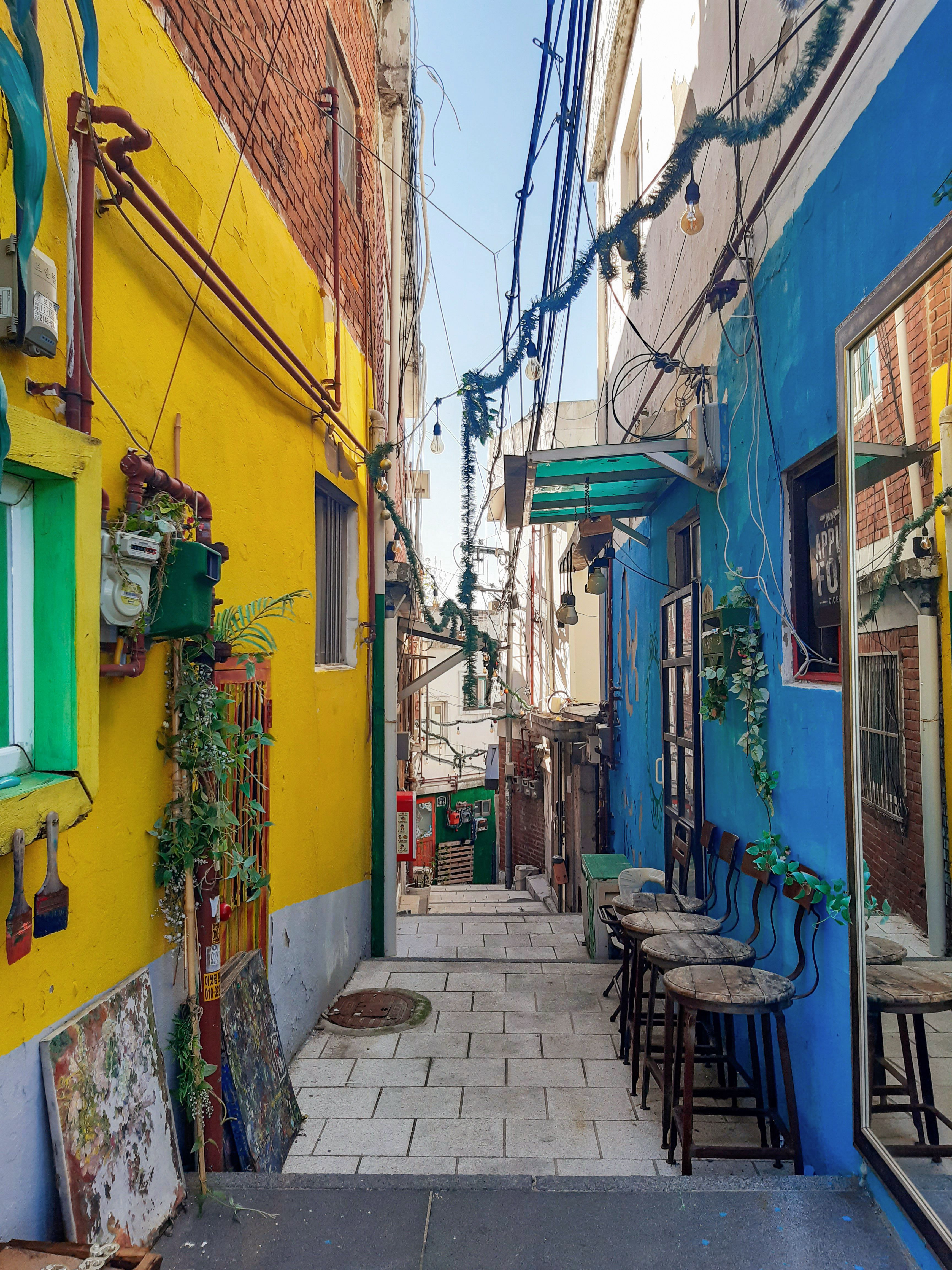 Colorful Alley in Seoul's Artistic District · Free Stock Photo