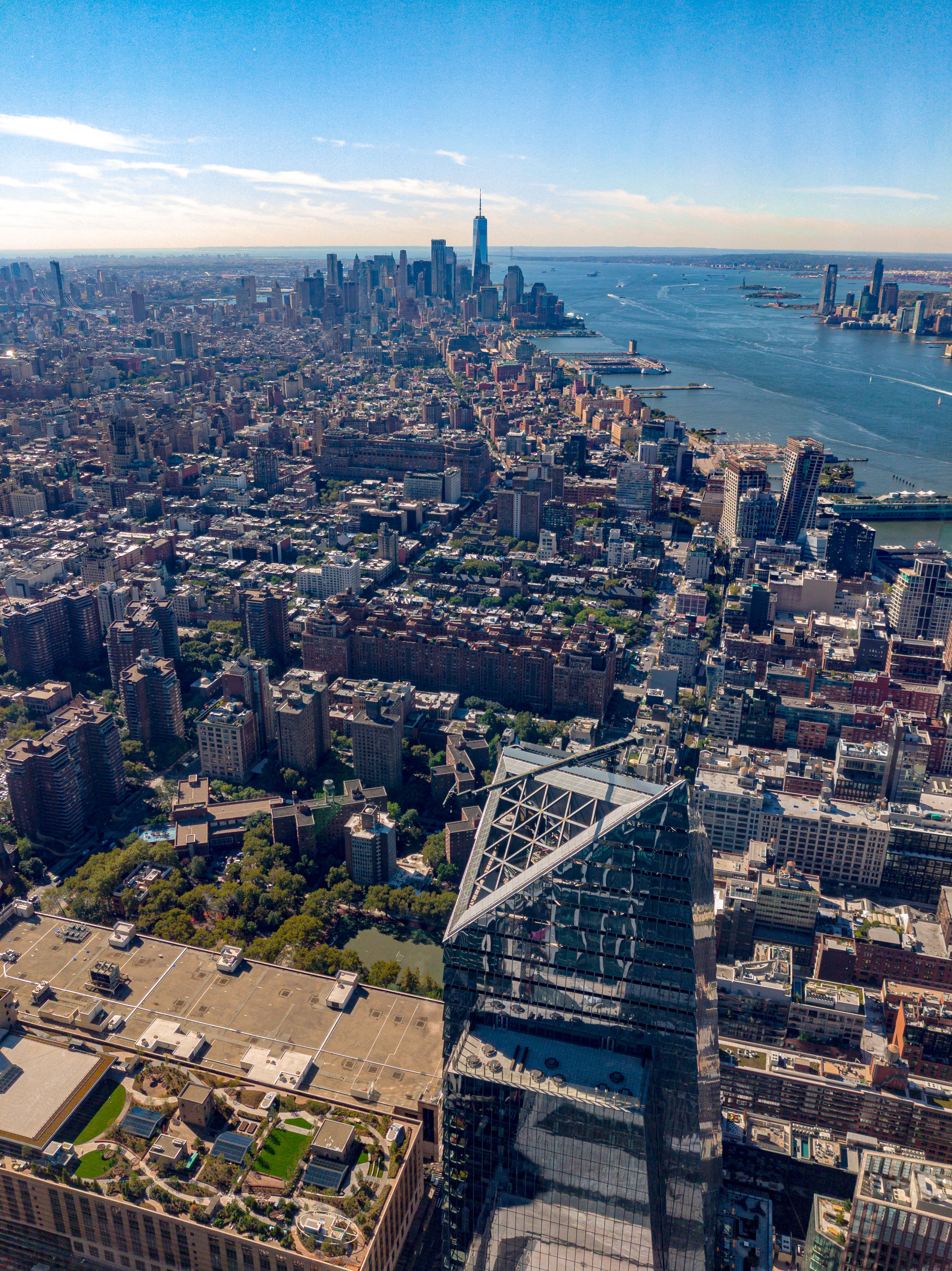 Aerial View of New York City Skyline · Free Stock Photo