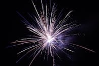 Vibrant Fireworks Display at Night Sky