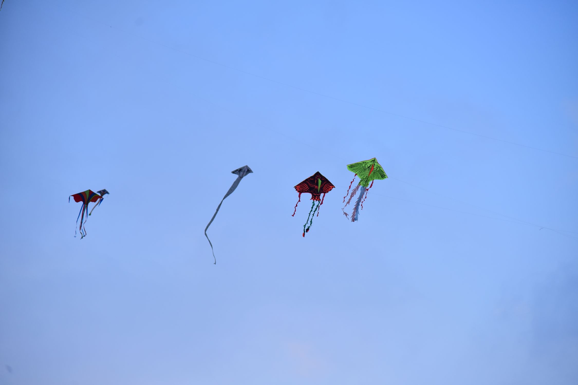 Baseball Kite Colorful Kites Soaring in the Clear Blue Sky · Free Stock Photo
