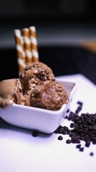 Chocolatey Chip Chocolatey Chip Waffles