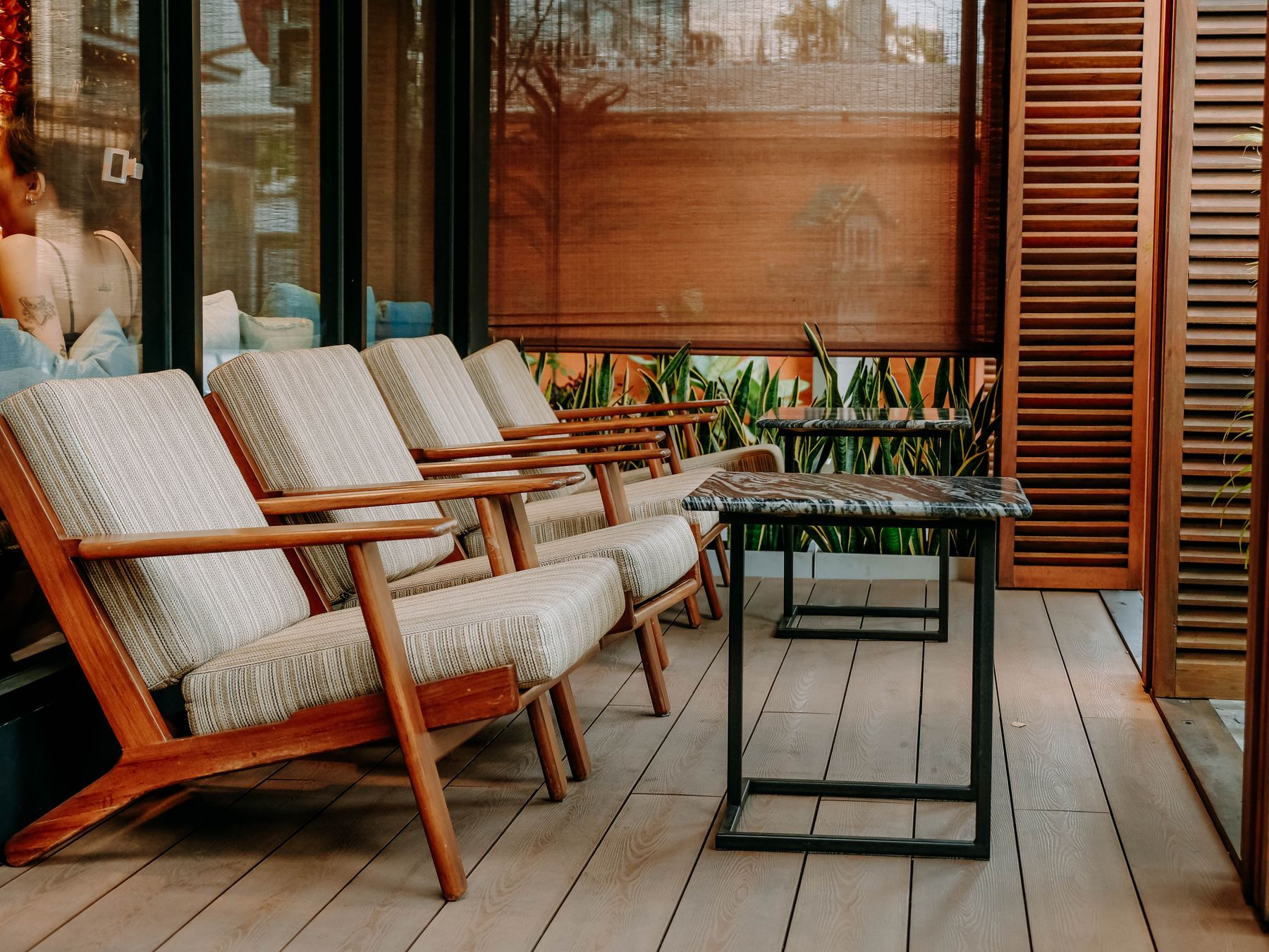 Fence and Decking Painting in Kings Cross — surfaces prepped and cut in by hand