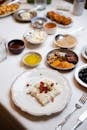 Traditional Turkish Breakfast Spread with Variety of Dishes