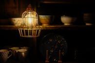 Elegant Ceramic Display with Warm Lighting in Dublin