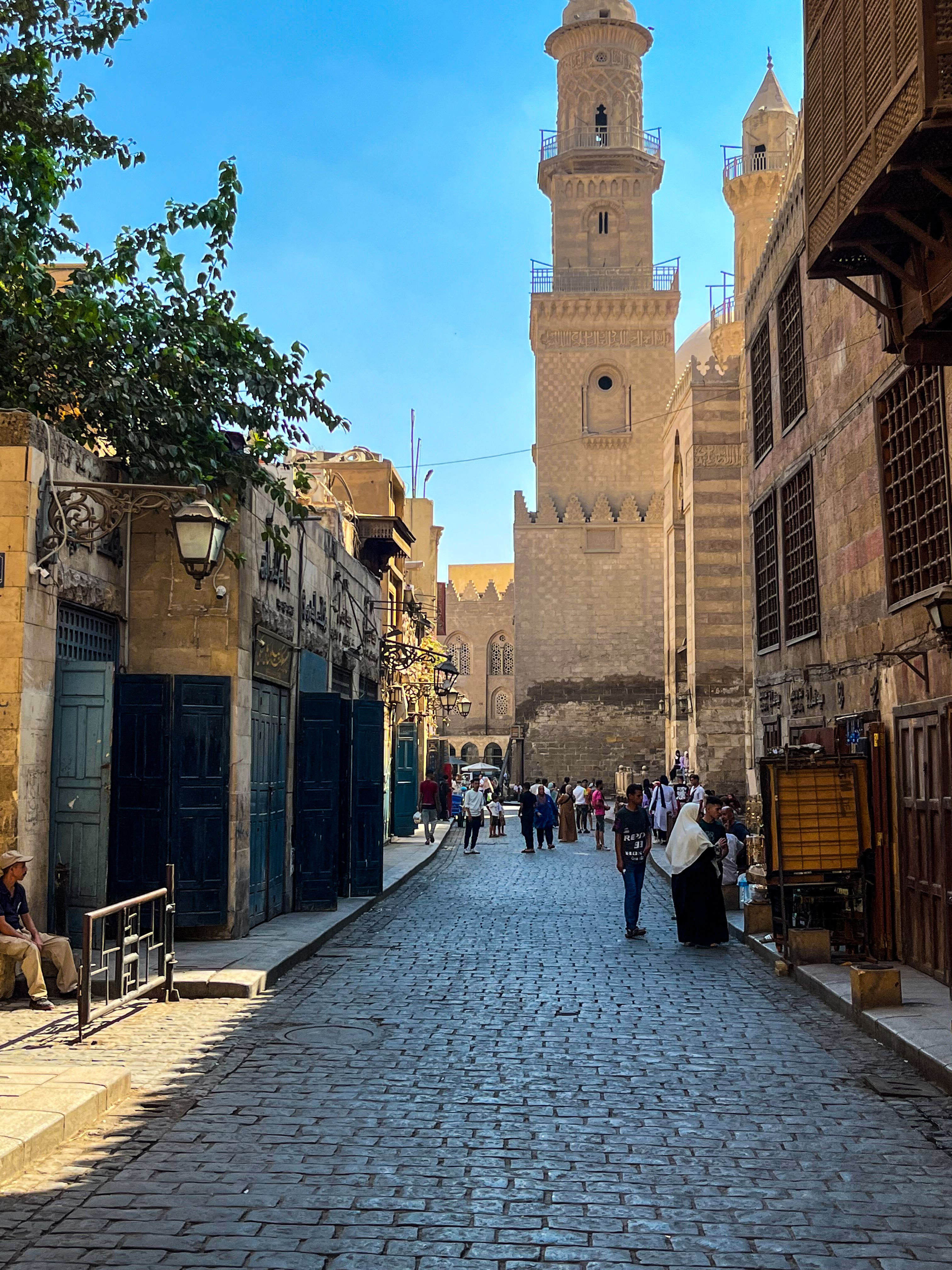 Historic Street Scene in Cairo with Minarets · Free Stock Photo