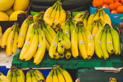 Imagine de stoc gratuită din autocolante, banane, delicios