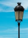 Elegant Street Lamp Against Blue Sky