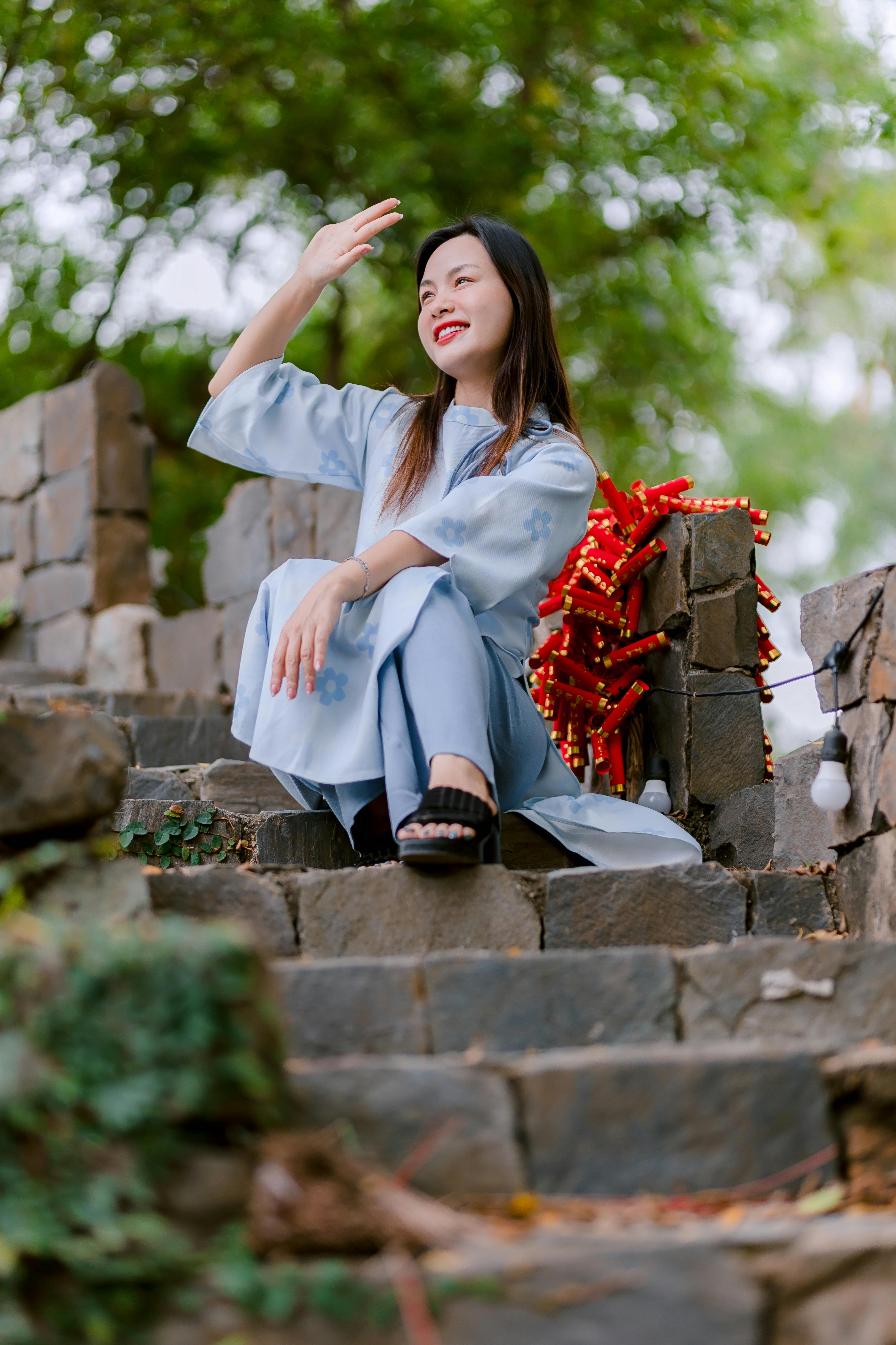 bezplatná Základová fotografie zdarma na téma asijské módy, asijský, červená dekorace Základová fotografie