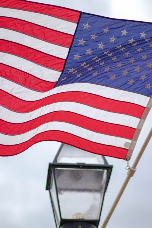 Kostenlos Usa Flagge Am Pol Stock-Foto