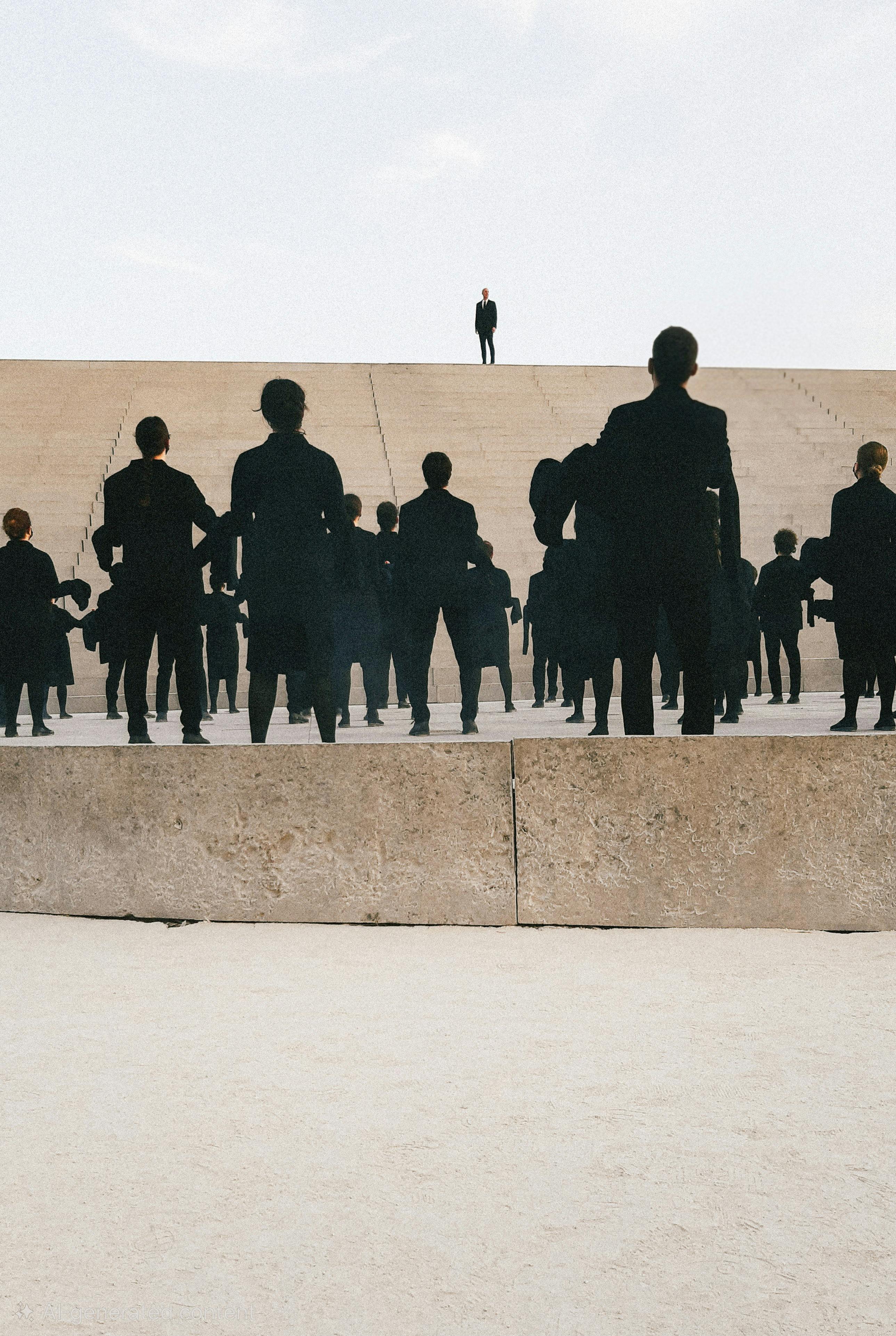 Miễn phí Những bóng người đứng trong một khung cảnh sân khấu ngoài trời ở Sicily, Ý. Ảnh lưu trữ