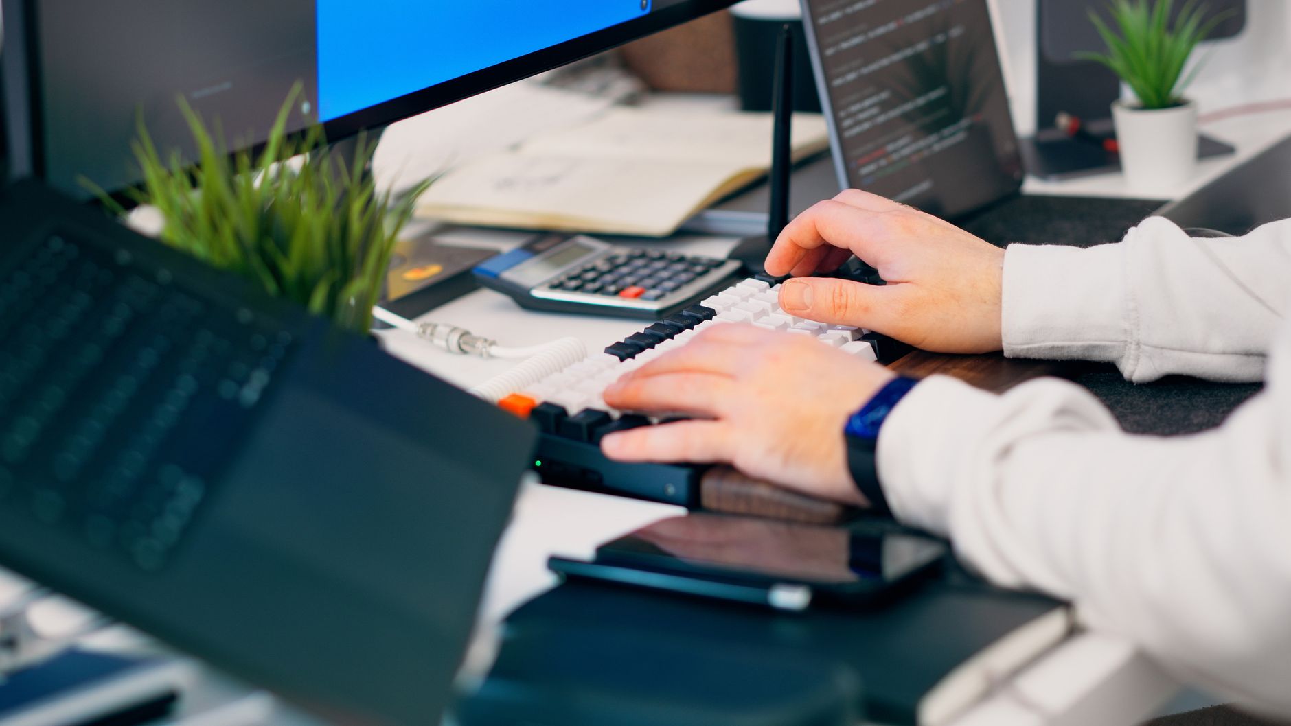 Developer workstation running code and security tooling, illustrating how local devices have become part of the trusted software pipeline.