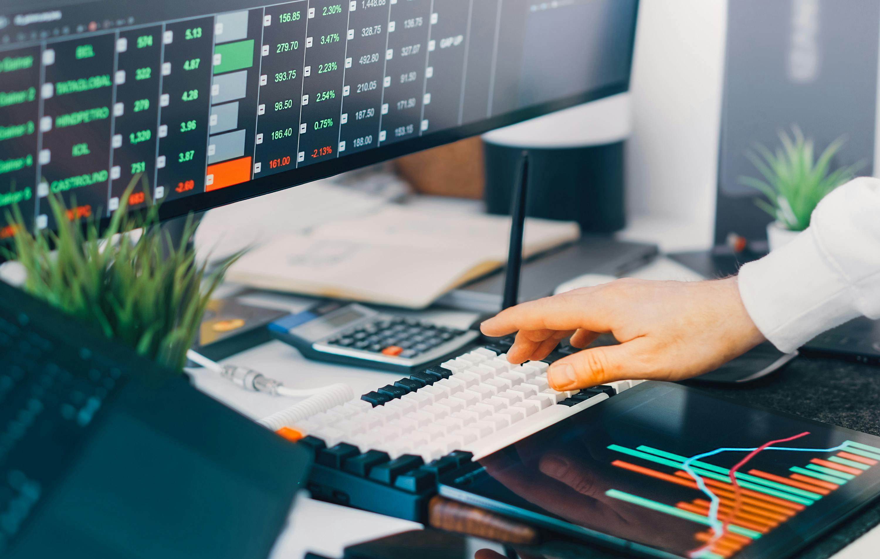 Financial data dashboard showing June CPI market trends - CPI inflation report June