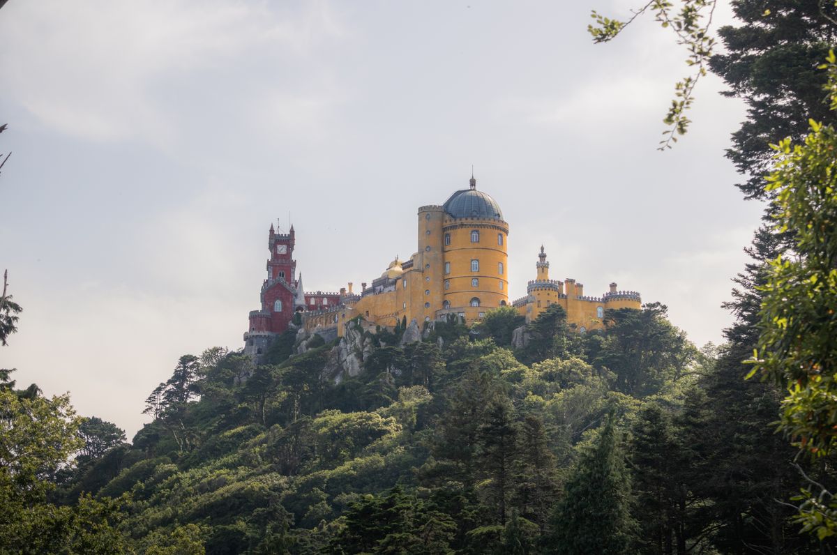 The Palácio Nacional da Pena — a Romantic fantasy crowning the misty Serra de Sintra.