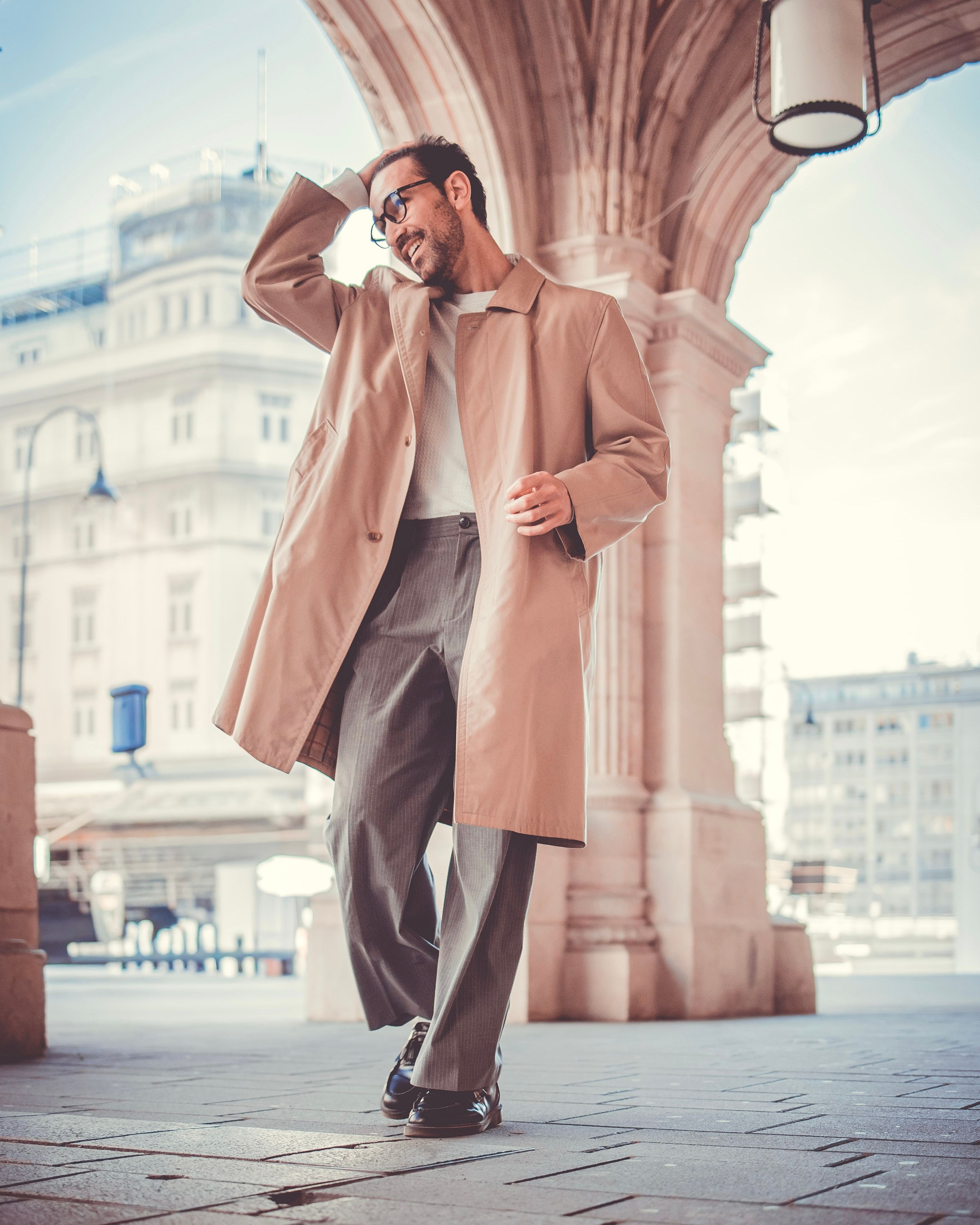 Stylish Man Posing in Vienna's City Center · Free Stock Photo