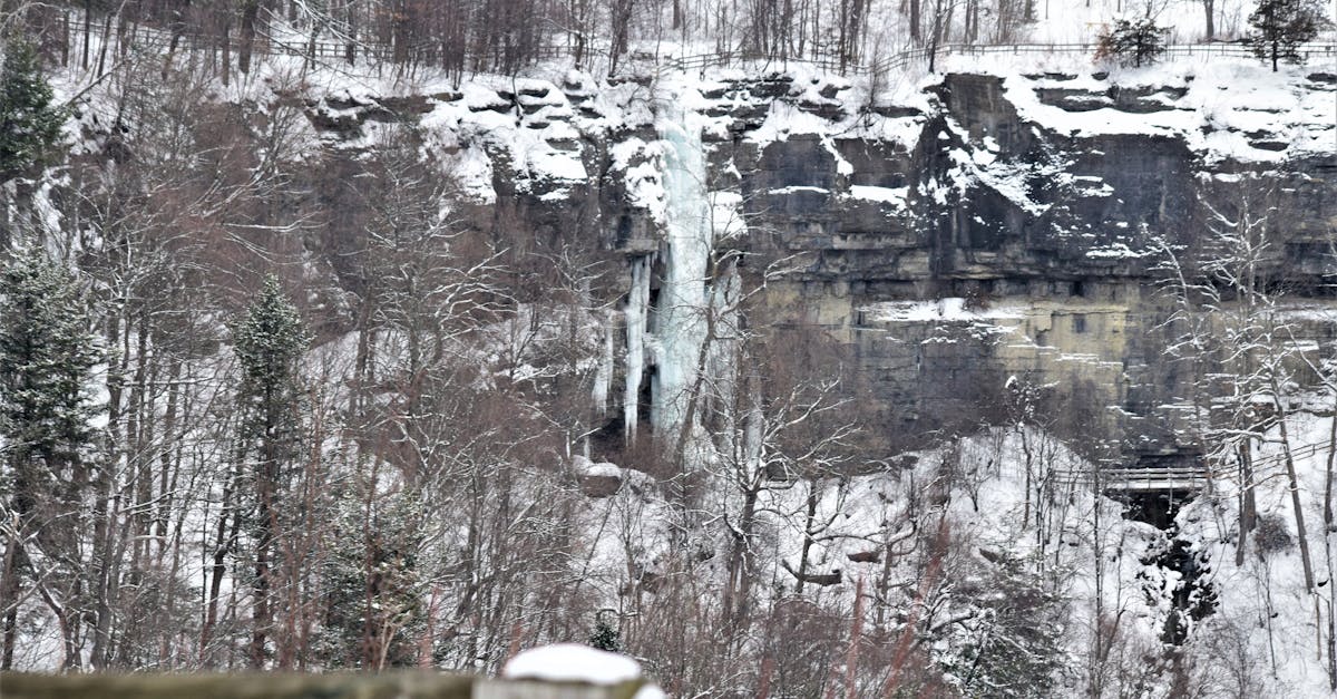 Free stock photo of cliff, frozen, landscape