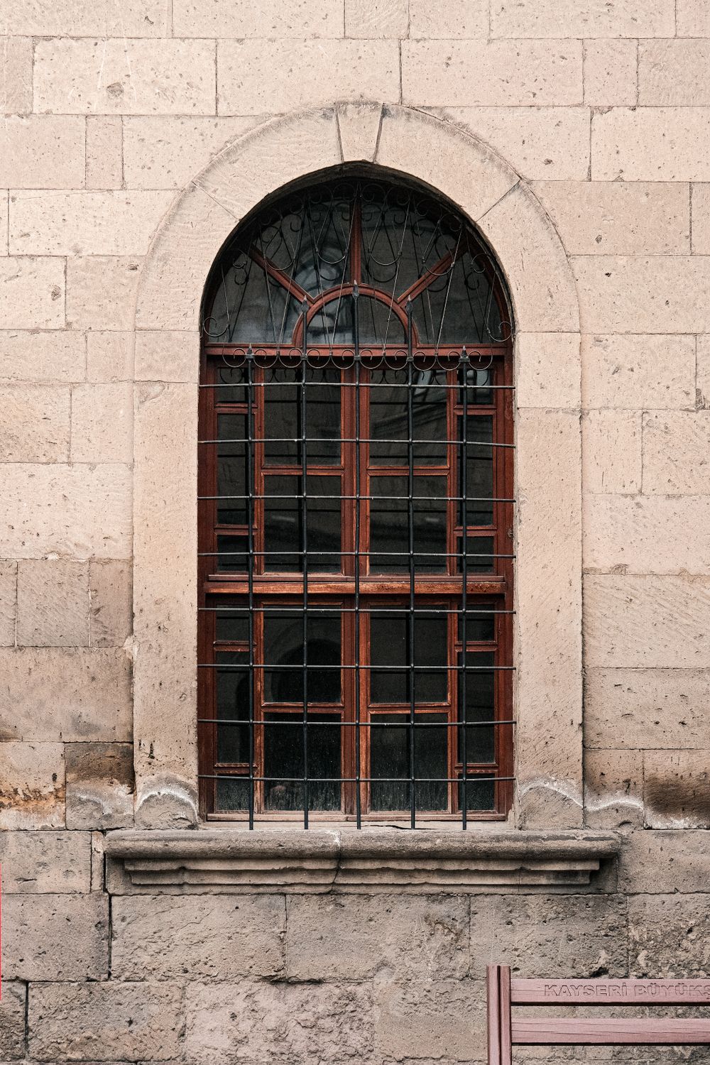 Argile Window Rustic Arched Window with Iron Grills · Free Stock Photo