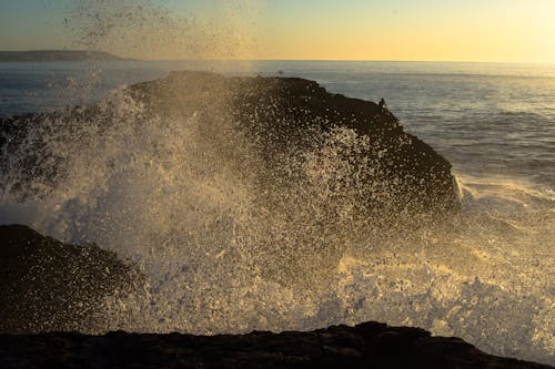 Ilmainen kuvapankkikuva tunnisteilla aalto, atlantin valtameri, auringonlasku