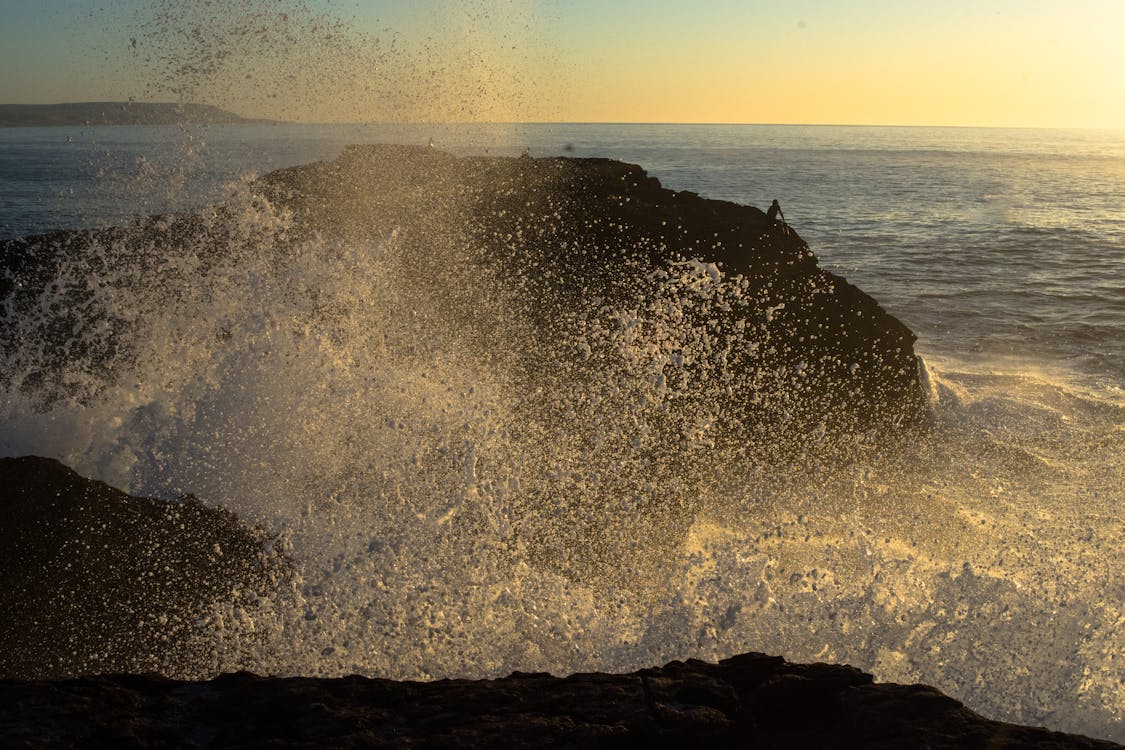 Free stock photo of atlantic ocean, big waves, drops