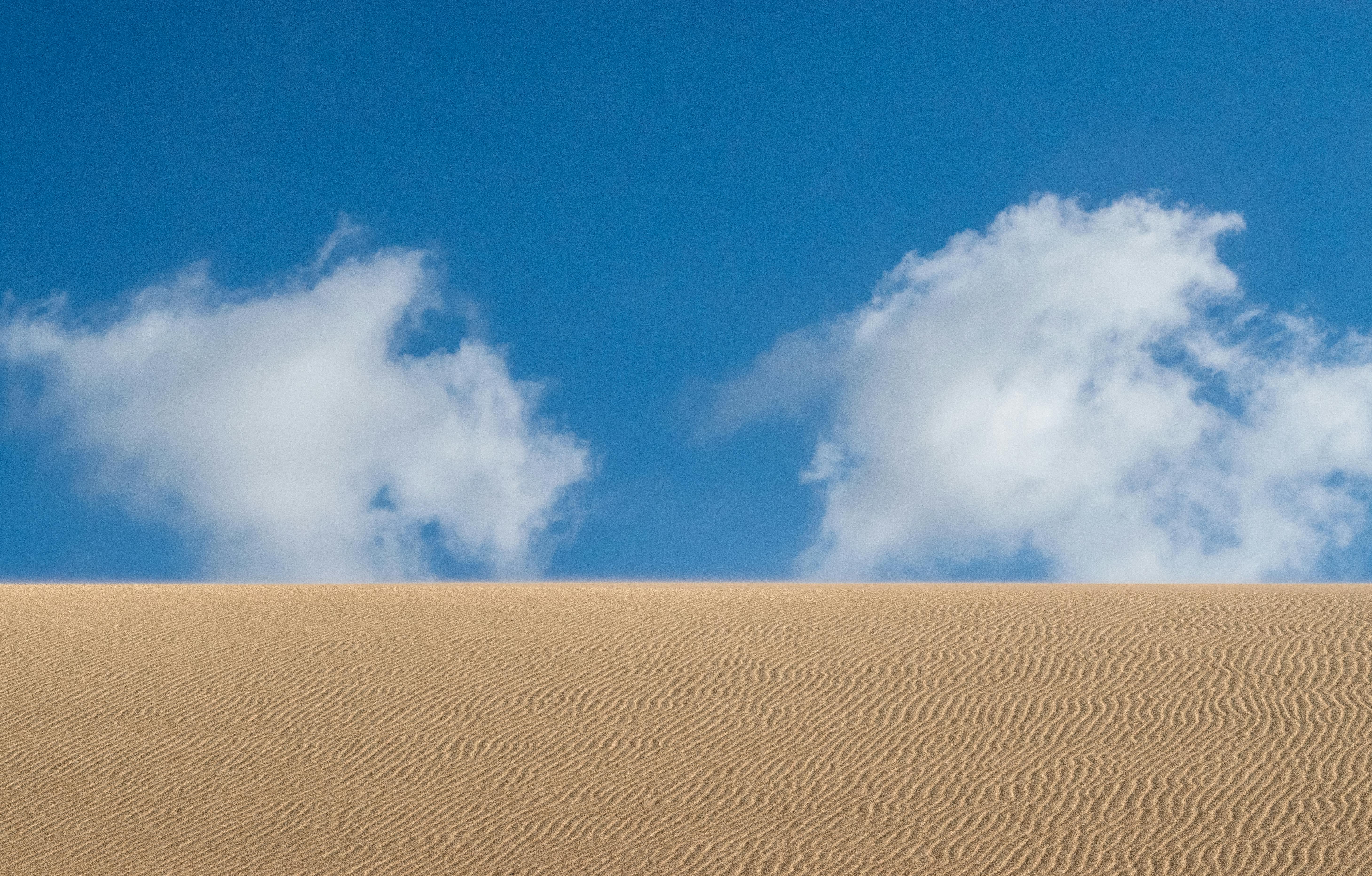 white clouds and blue sky