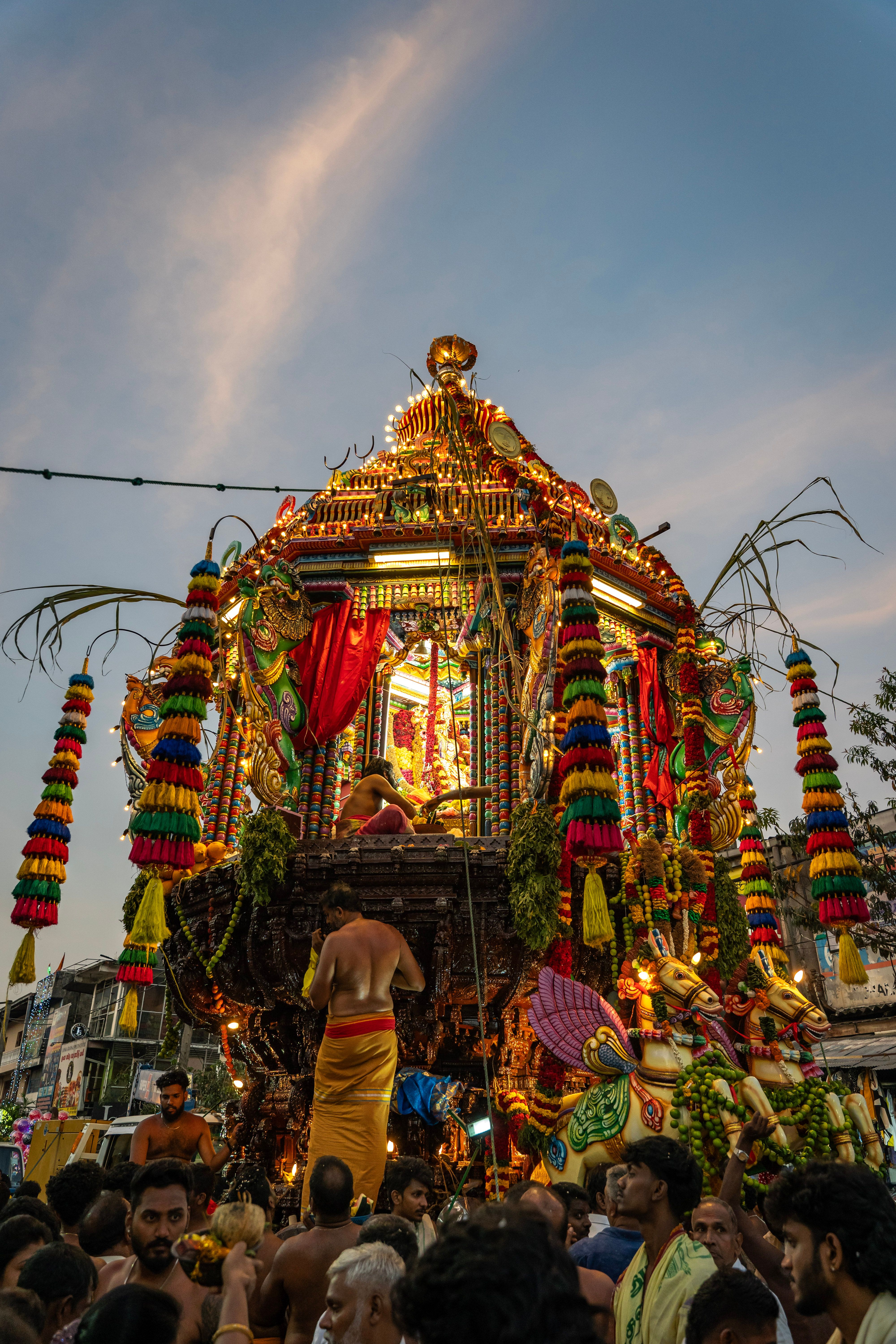 Colorful Hindu Temple Ceremony in Matale, Sri Lanka · Free Stock Photo