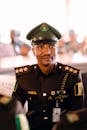 Nigerian Uniformed Officer in Official Attire