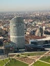 Modern Unipol Tower Overlooking Milan Cityscape
