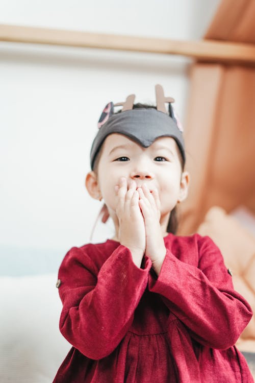 Free Photo of Girl Wearing Red Dress Stock Photo