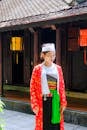 Traditional Costume Portrait in Hue, Vietnam