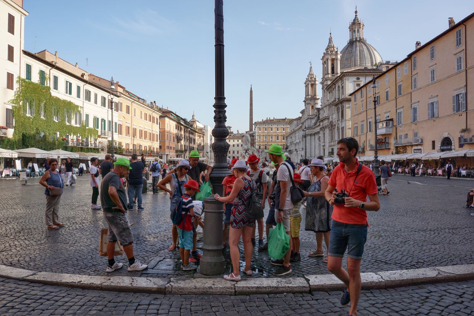 Piazza Navona's December stalls, best visited after the day-trippers head home.