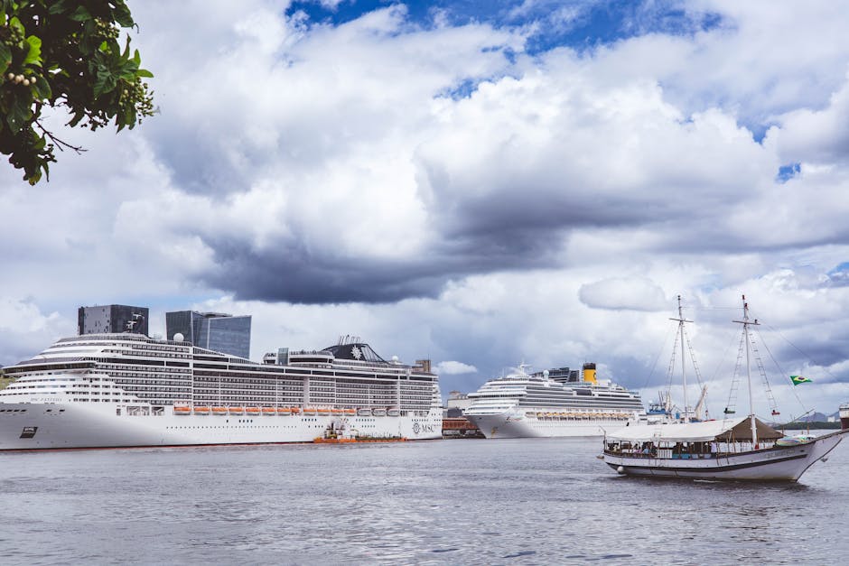 A large cruise ship docked at the historic Old San Juan piers near the colorful city center - transportation from san juan A large cruise ship docked at the historic Old San Juan piers near the colorful city center - transportation from san juan