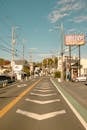 Sunny Urban Road in Tokyo, Japan