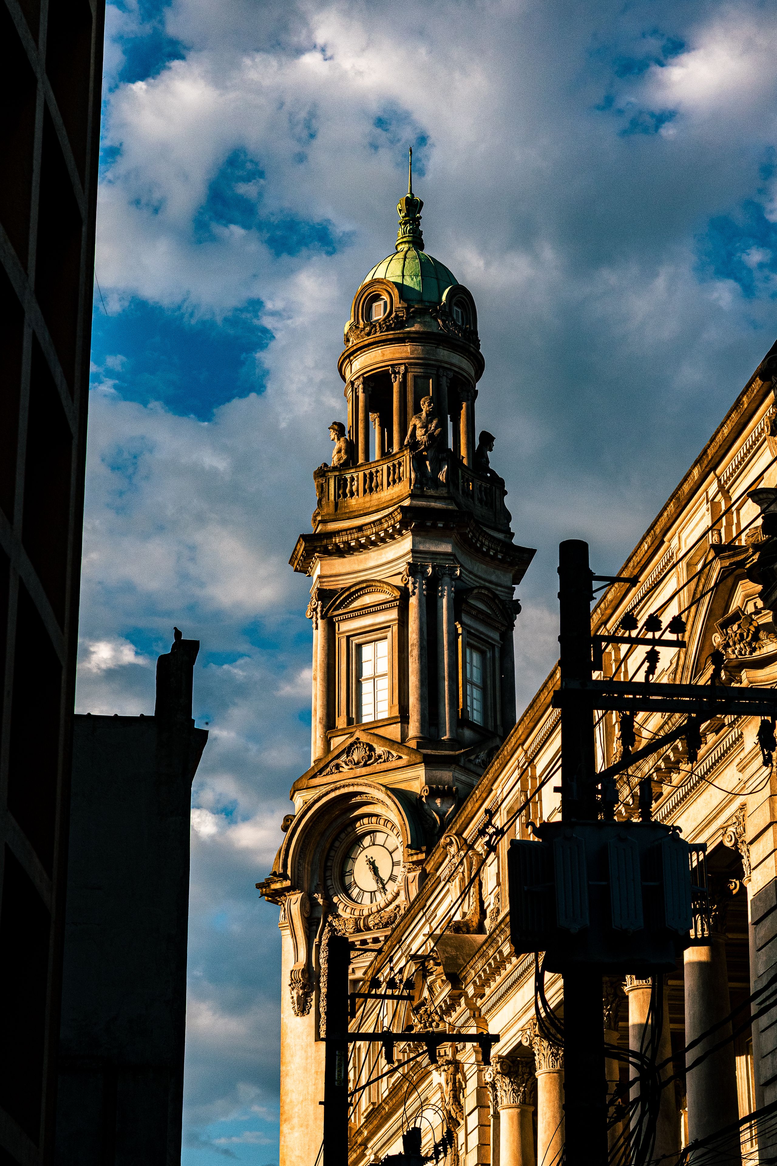 Historic Clock Tower in Santos Cityscape · Free Stock Photo
