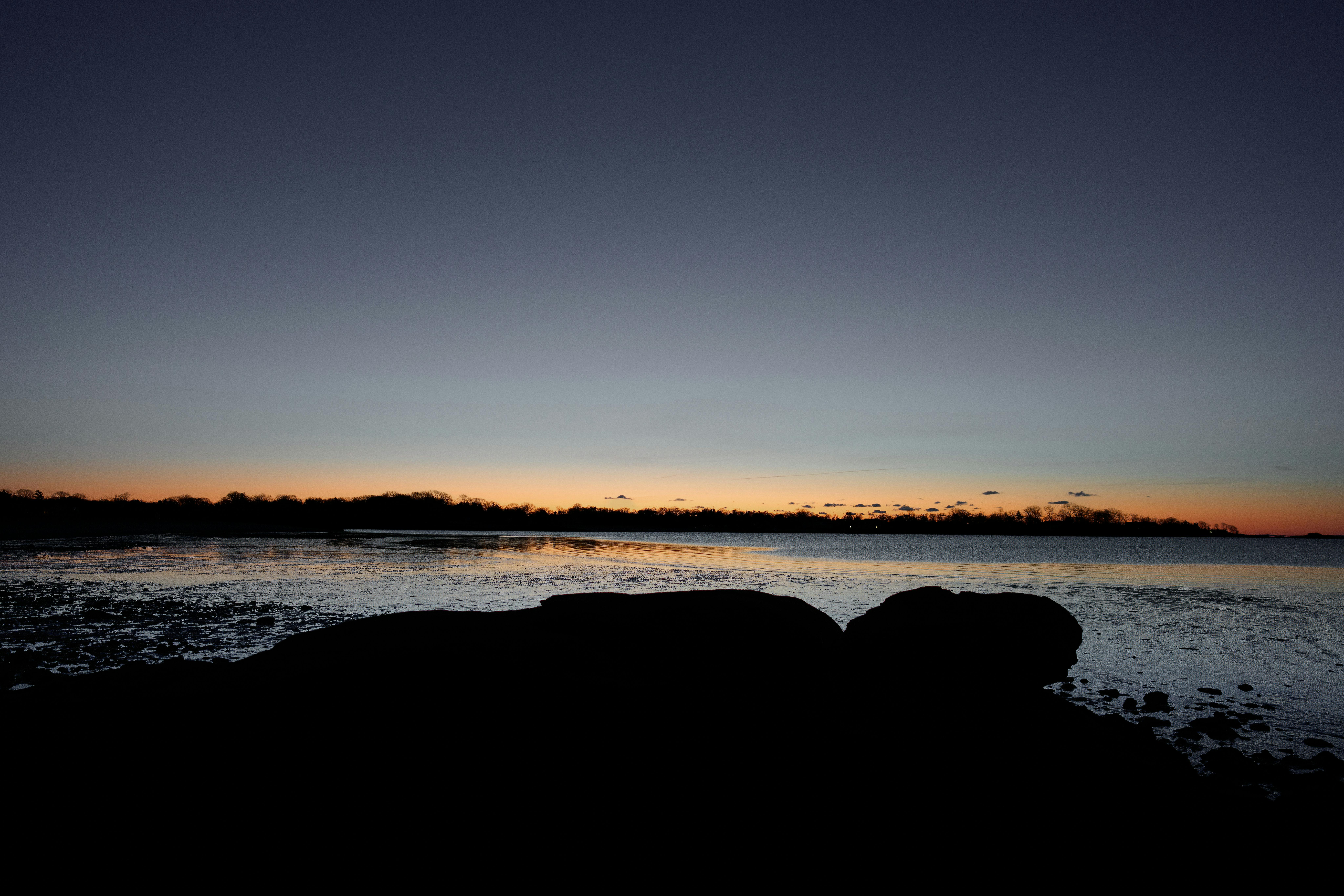 免費 康乃狄克州斯坦福市科夫島公園，退潮時分日出美麗動人。 圖庫相片