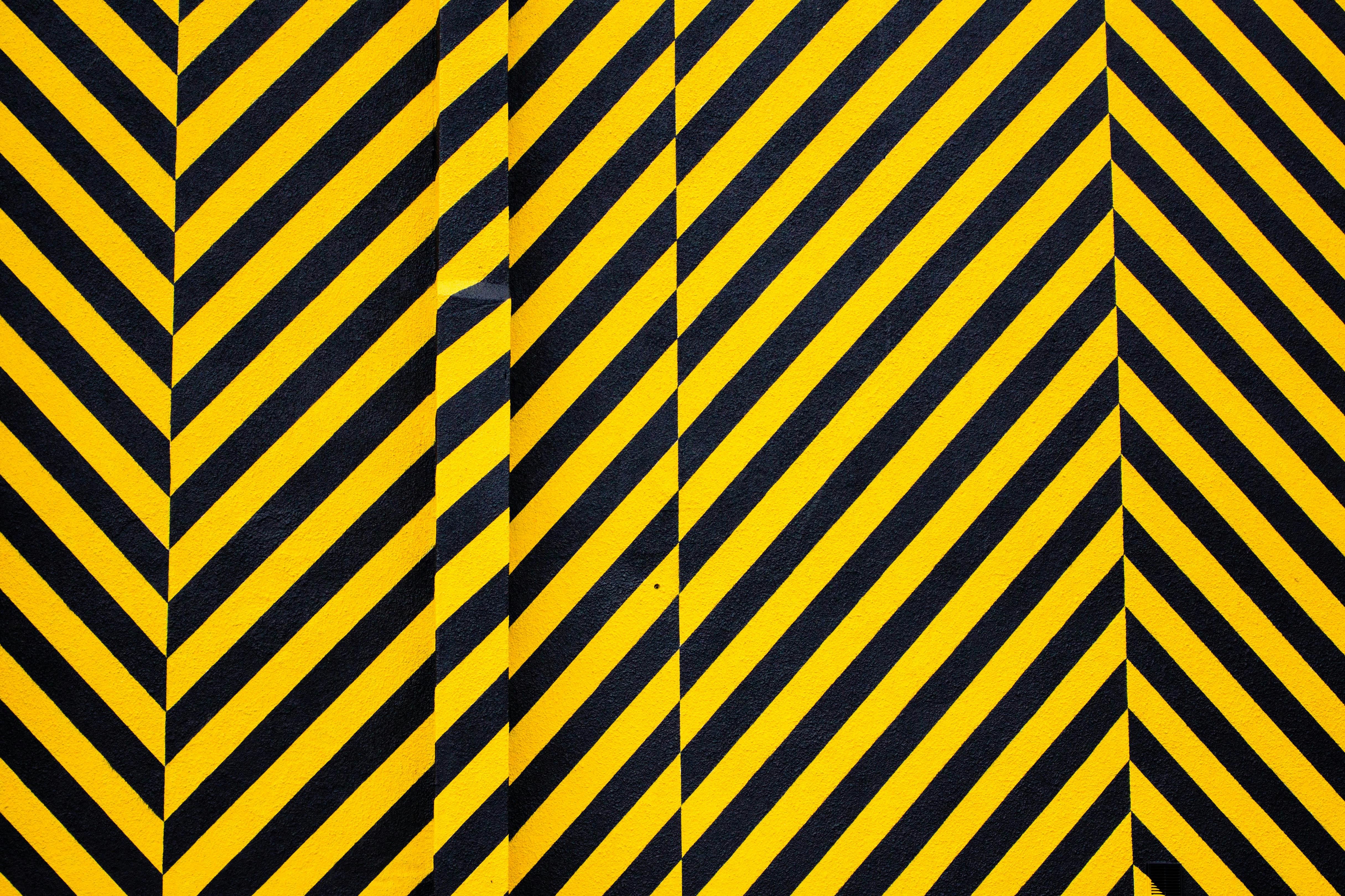 Yellow and Black Striped · Free Stock Photo