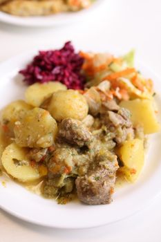 Potatoes And Vegetables Beef