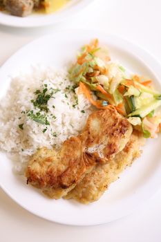 Saumon au beurre d'ail