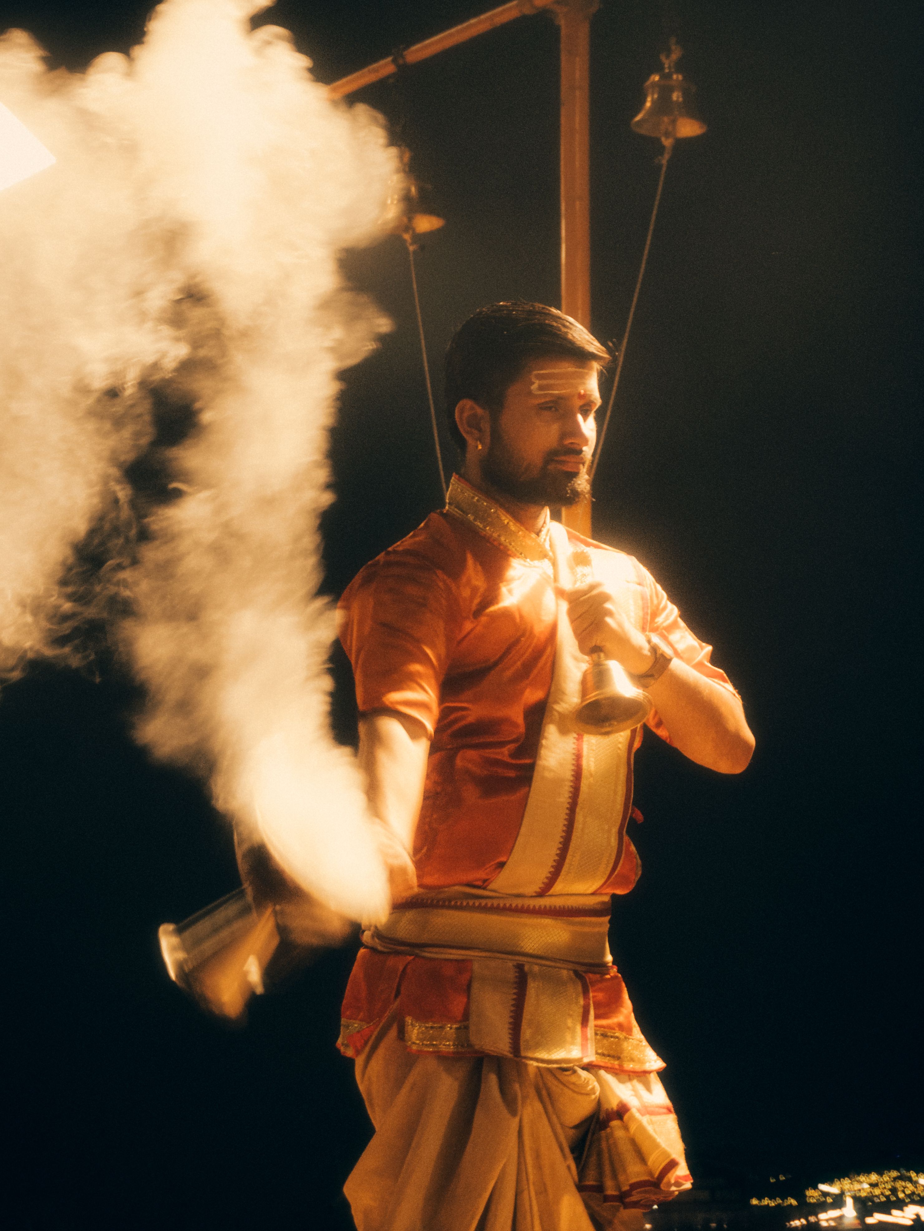 Traditional Ritual Performance with Smoke · Free Stock Photo