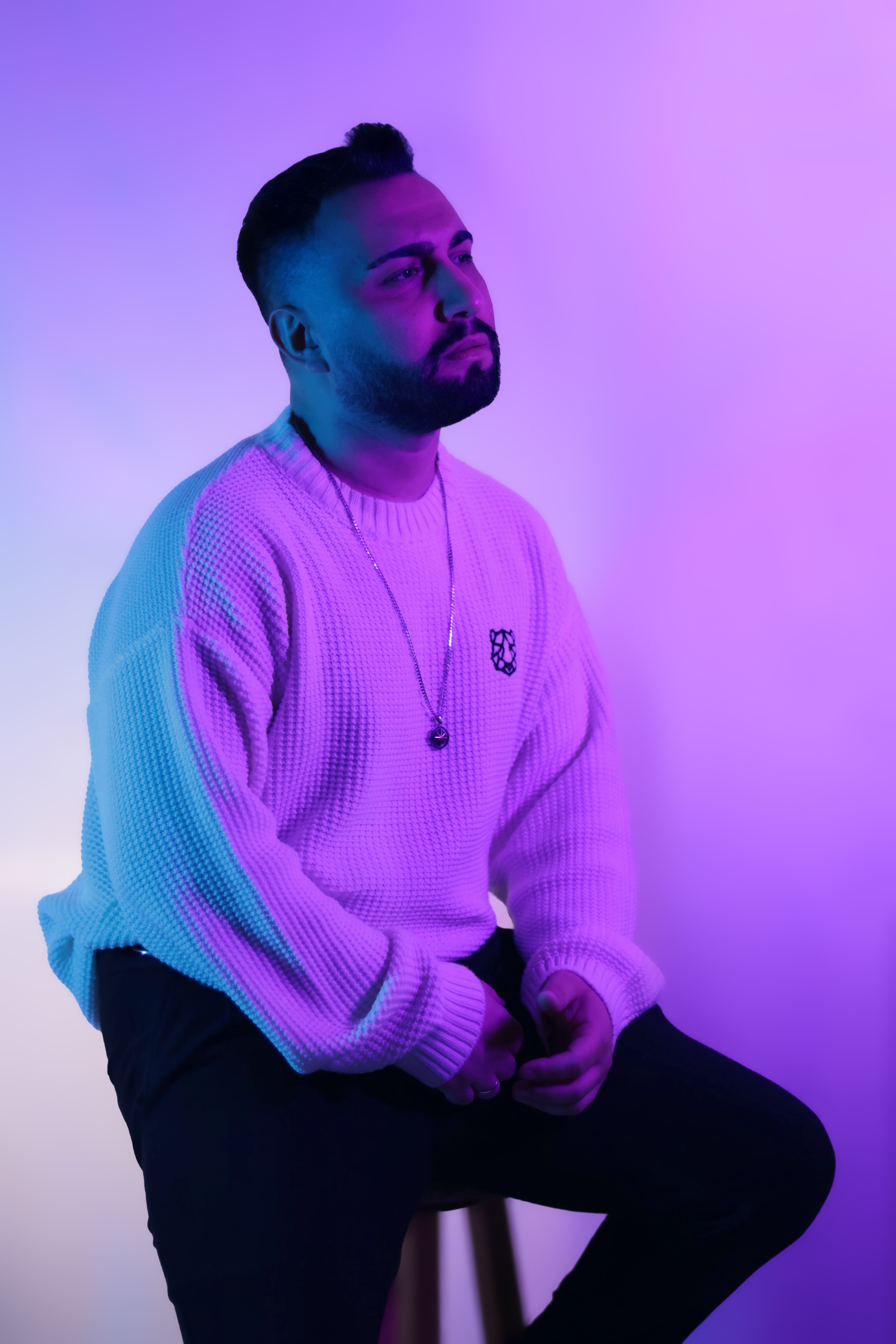 Founder portrait in soft studio light