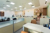 Spacious Modern Office Interior with Open Cubicles