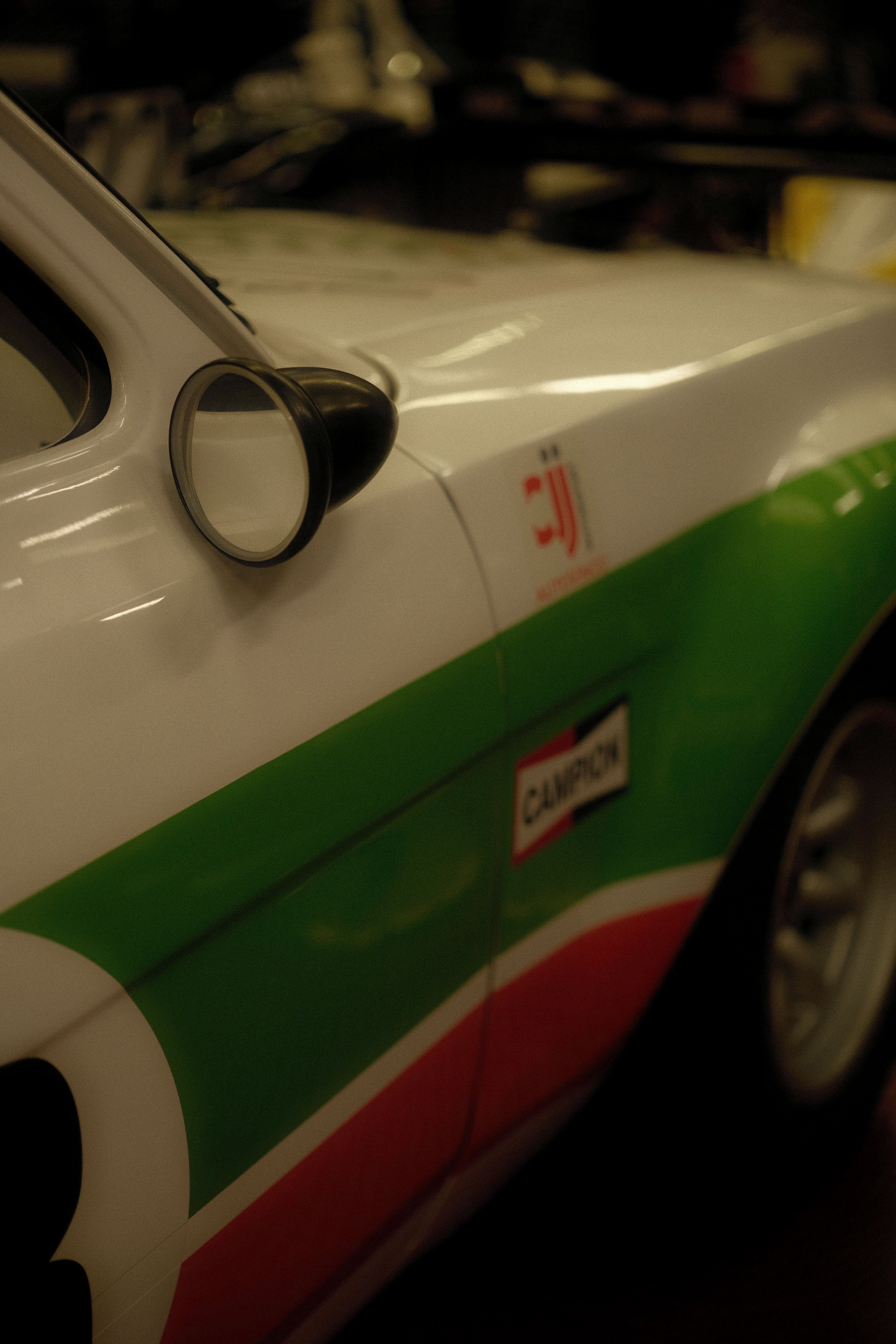 Classic Retro Racing Car in Irish Workshop · Free Stock Photo