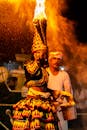 Traditional Fire Dance Performer in Sri Lanka