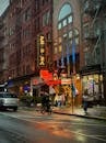 Evening Street View in Little Italy, New York City