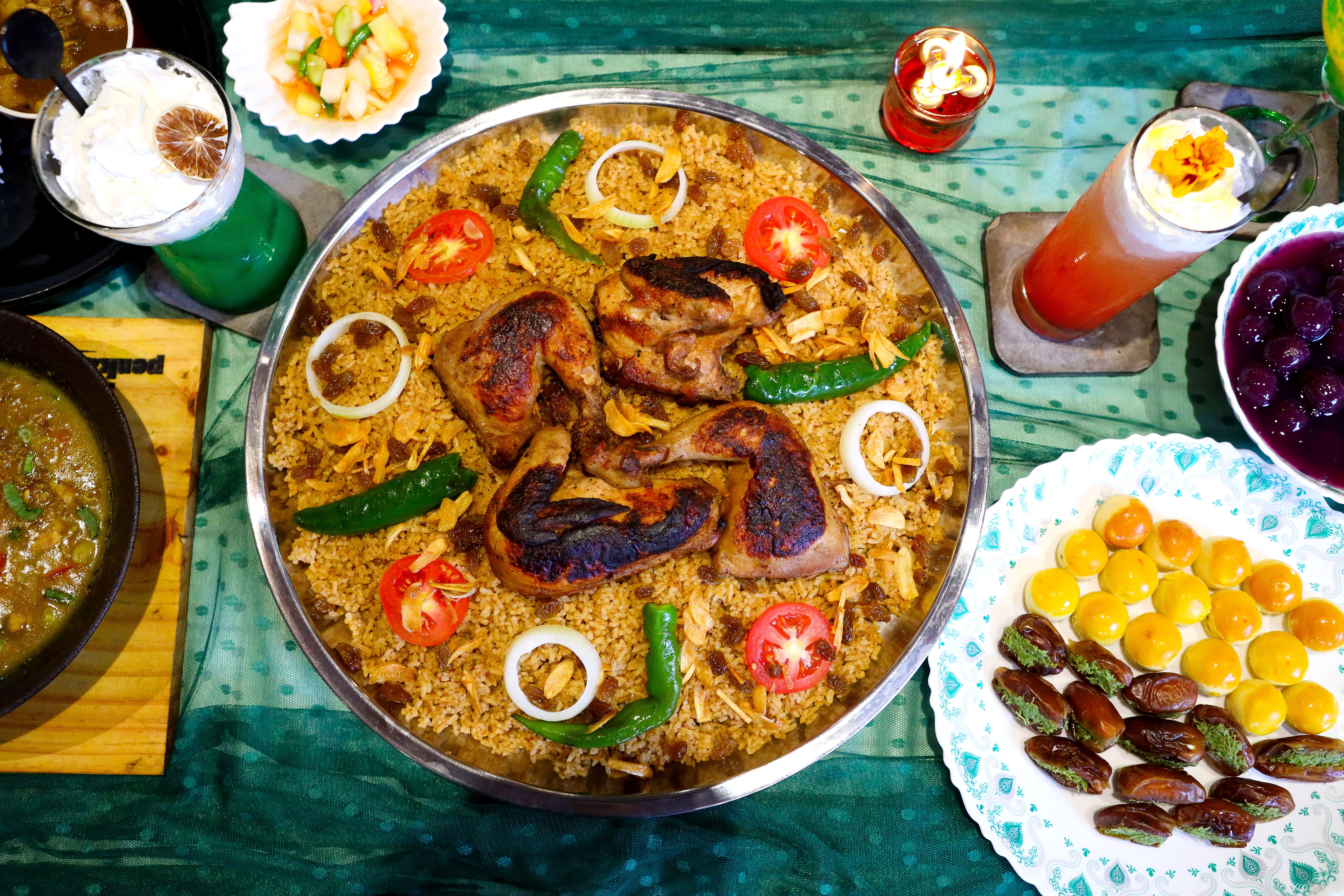 Ginger-Scallion Biryani with Chili Crisp