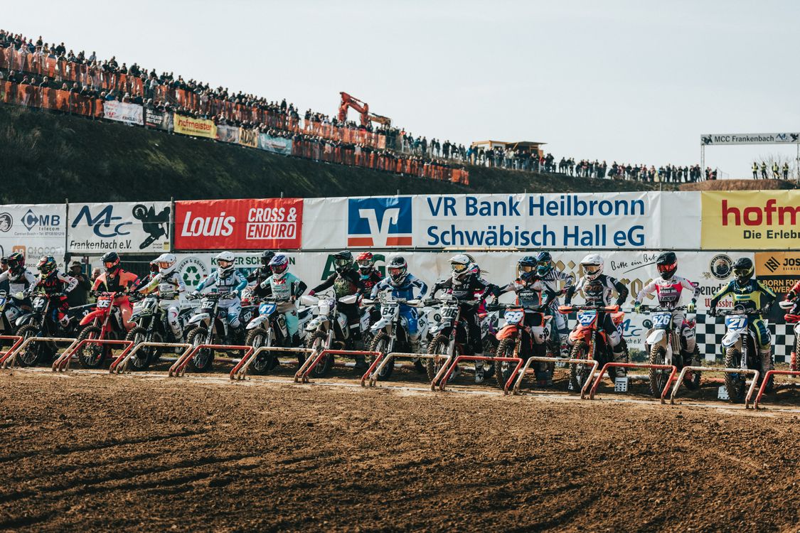 Motocross Race Start Line Action Shot · Free Stock Photo