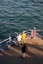 Tourists Viewing Bosphorus from Istanbul Pier